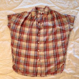 100% Cotton Madewell Button Down Top  |  xxs